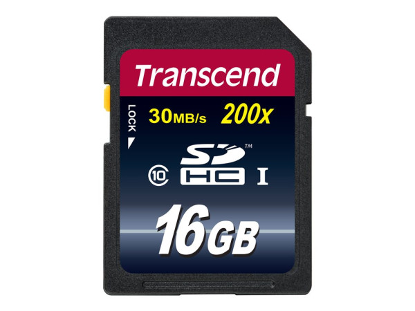 SD Card (SDHC) 16 GB Transcend Class6 (TS16GSDHC10) retail