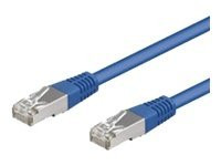 Patchkabel RJ45 F/UTP Cat5e 0,50m blau bulk