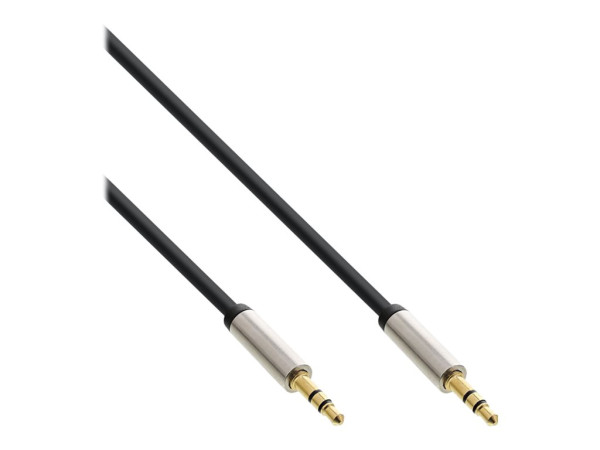 InLine Slim Audio Kabel Klinke 3,5mm ST/ST, Stereo, 2m