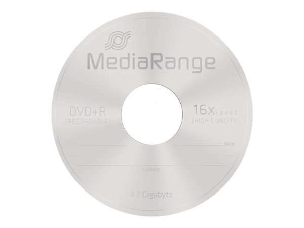 DVD+R MediaRange 4.7GB 5pcs Pack 16x Slimcase