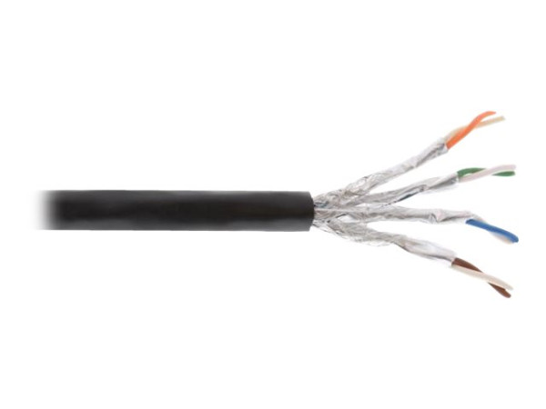 Kabel Patch CAT7a 100m Rolle Inline Verlegekabel für außen