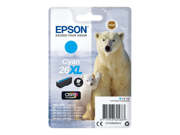 Epson Tinte CY C13T26324012 Claria Premium