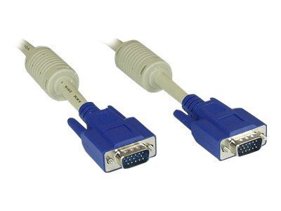 InLine® S-VGA Kabel, 15pol HD Stecker / Stecker, beige, 7m