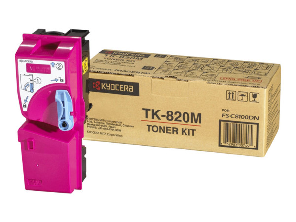 Kyocera/Mita 1T02HPBEU0|TK 820 M Toner magenta, 7.000