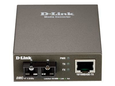 D-Link Fast Ethernet Konverter DMC-F15SC/E (schwarz, RJ-45