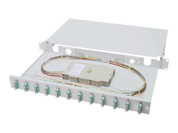 Digitus LWL Spleißbox bestückt 12SC OM3 Spleißbox