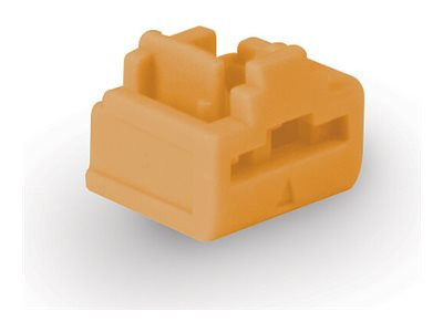 Lindy RJ45 Port Schloss (ohne Schlüssel) (orange, 20 Stück,