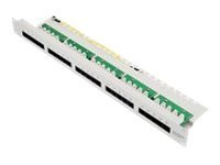 Netzwerkinstallation Helos CAT 3 ISDN-Patchpanel, 25-Port