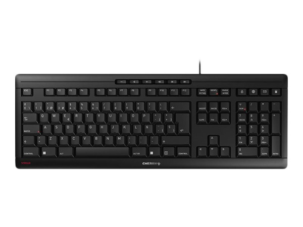 Cherry STREAM Keyboard ES bk U schwarz,