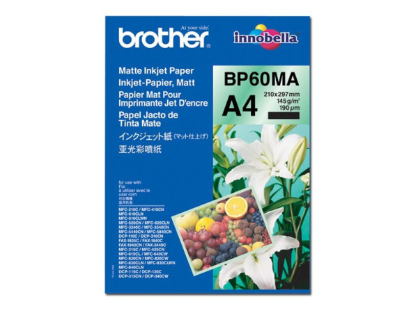 Brother Inkjetpapier BP-60MA Tintenstrahl Grafikpapier 25