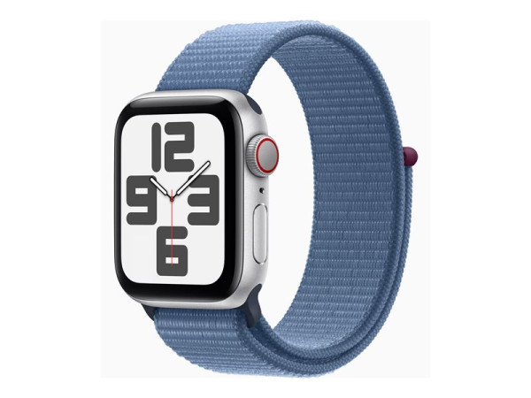 Apple Watch SE (2023) (silber/blau, 40 mm, Sport Loop,