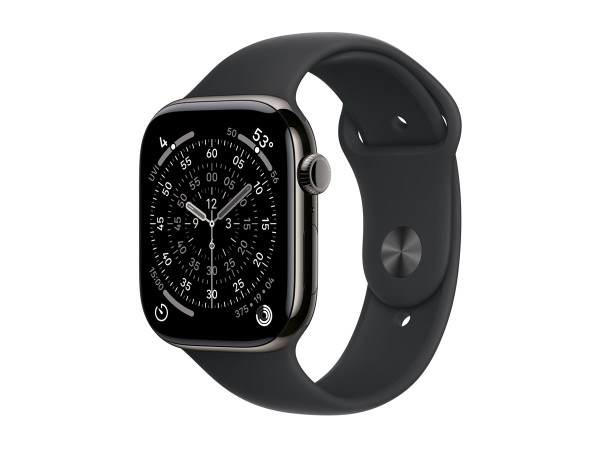 Apple Watch Series 11 (Titan Schiefer, Titangehäuse, 46 mm,
