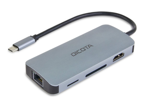 Dicota USB-C Multi Hub 8-in-1 sr D32062