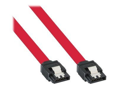 InLine® SATA 6Gb/s Kabel, mit Lasche, 0,75m