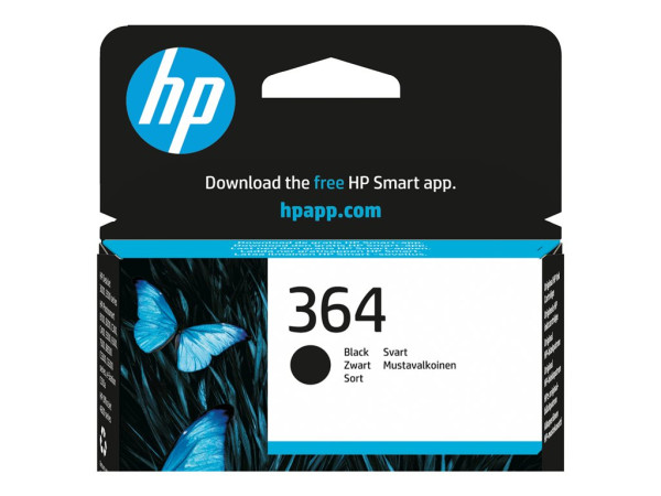 HP Nr. 364 BK CB316EE Retail Tinte Schwarz 6 ml