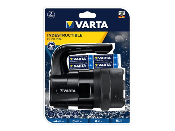 Varta Vart LED Taschenl. Indes. BL20 Pro 400lm | inkl. 6x