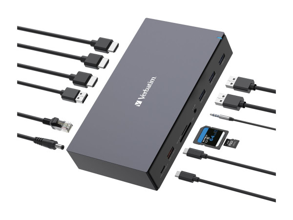 Verbatim USB-C Pro Docking Station 17 Port CDS-17