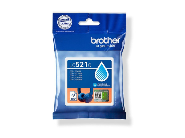 Brother Tinte cyan LC-521C