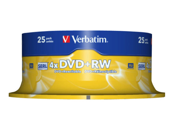 DVD +RW 4.7GB 25er Spindel Verbatim