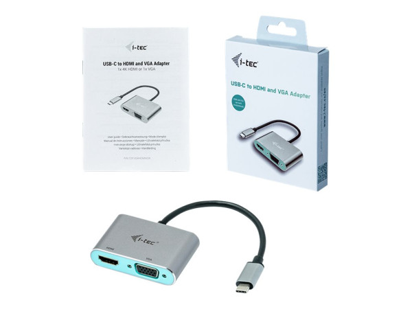 i-tec USB-C Metal HDMI & VGA Adapter | C31VGAHDMIADA