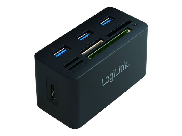 LogiLink Multi-Slot-Cardreader SD/MicroSD/CF + 3x USB 3.0