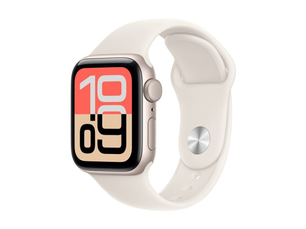 Apple Watch SE 3 (silber, Aluminium, 40 mm, Sportarmband