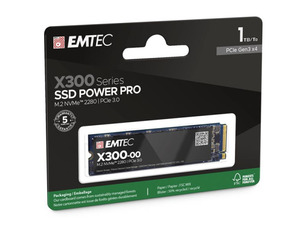 Emtec SSD 1TB 2.0G/2.5G X300 PCIe M.2 ETC