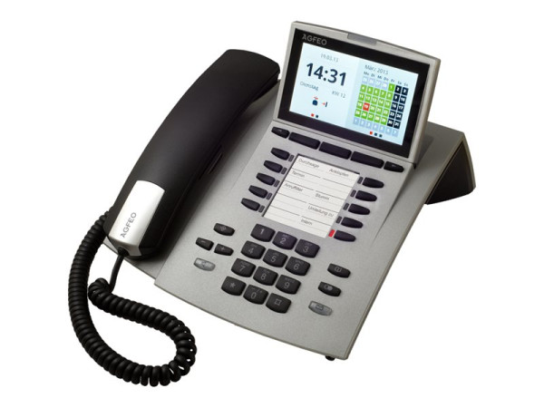Festnetzprodukte ISDN Agfeo Systemtelefon ST 45, silber