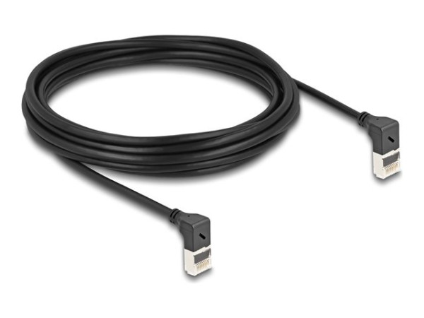 DeLOCK Patchkabel RJ-45 Cat.6a S/FTP, Slim 90Âø gewinkelt