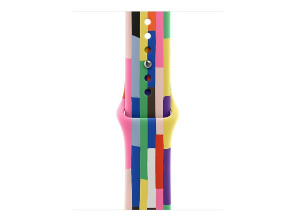 Apple 42 mm Sportarmband Pride Edition (mehrfarbig, Größe