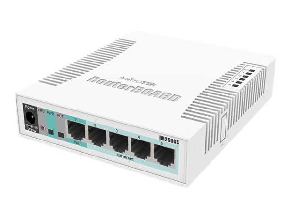 MikroTik MikroTik Cloud Smart Switch CSS106-5G-1S, 5x GE,
