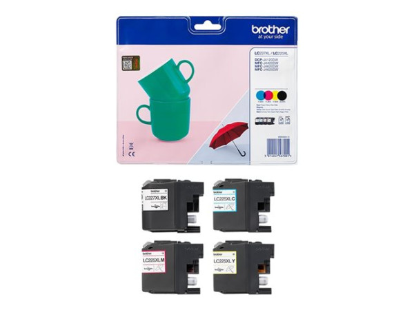 Brother Tinte ValuePack LC227XLVALBPDR Tinte Schwarz,