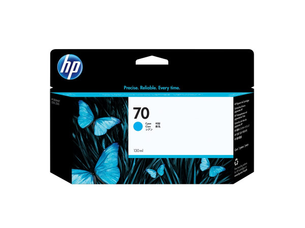 HP C9452A|70 Tintenpatrone cyan, Inhalt 130 ml für