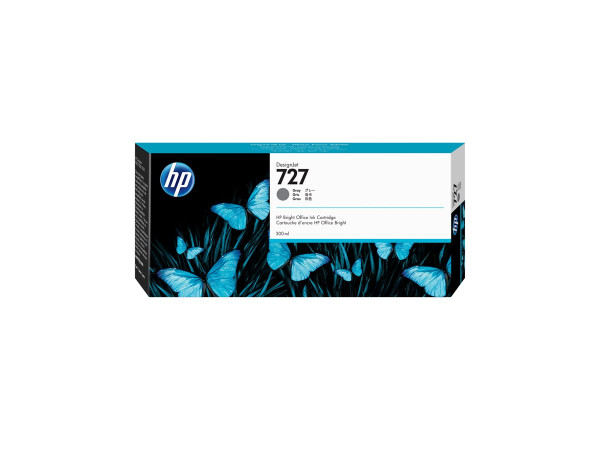 HP Nr. 727 Tinte GY F9J80A Tinte Grau 300