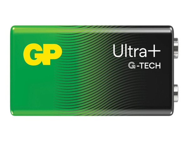 GP Batteries Ultra Plus Alkaline 9V Blockbatterie Longlife,