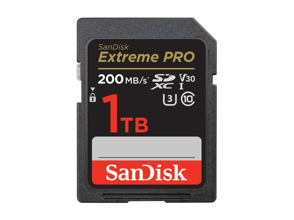 Sandisk SD 1TB 140/200 SDXC Extreme PRO SDK schwarz,