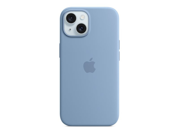 Apple Silikon Case mit MagSafe (hellblau, iPhone 15)