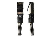 Patchsee RJ45 CAT.6a UTP bk 0,9m schwarz,