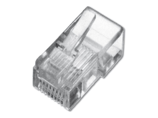 Digitus Digitus Modularstecker für Rundkabel, ungeschirmt,