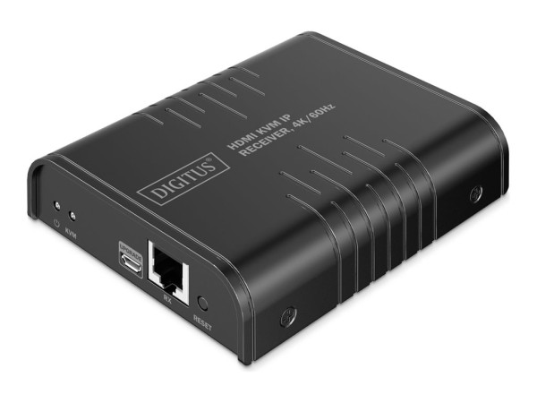 Digitus HDMI KVM IP Receiver (schwarz, 4K/60Hz)