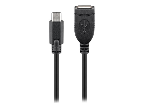 Goobay goobay USB-C St > USB 2.0 Bu A bk 0,2m | 55470