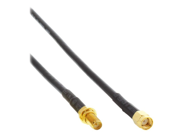 InLine® WLAN Kabel, R-SMA-Stecker auf R-SMA-Kupplung, 5m