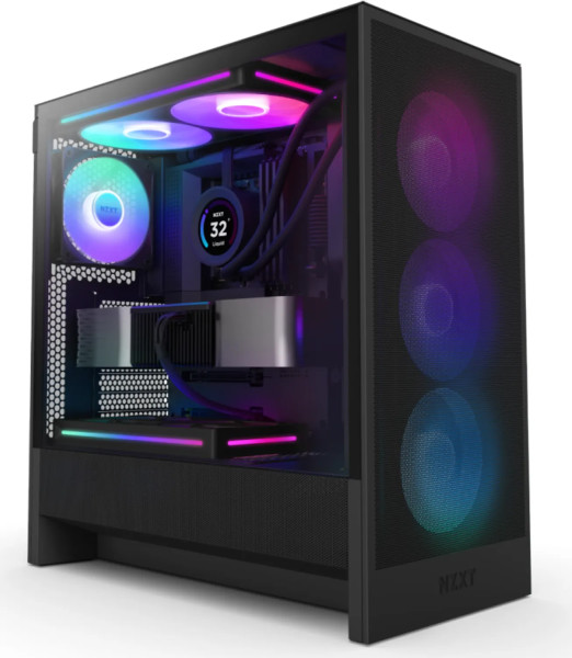 NZXT H5 Flow RGB ( 2024 ) (schwarz, Tempered Glass)