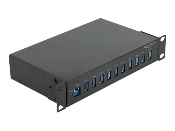 DeLOCK 10" Industrie Hub 10 x USB 3.2 -A | 64112