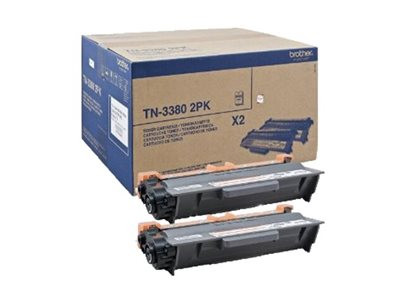 Brother Toner schwarz TN-3380TWIN Doppelpack für