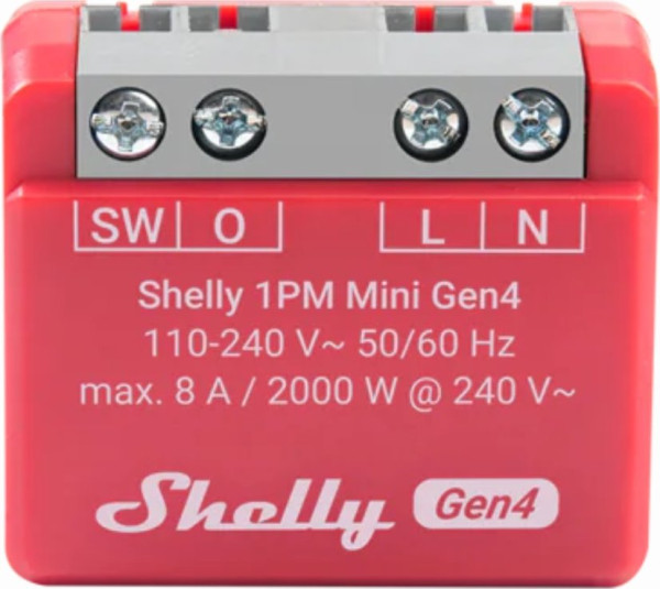 Shelly 1PM Mini Gen4 (rot)