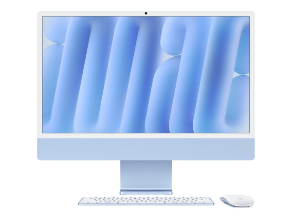 Apple "iMac 59,62 cm (24") M4 2024 (blau/hellblau, macOS,