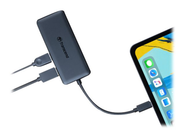 Transcend 6-Port USB 3.0 Hub USB-C bk schwarz