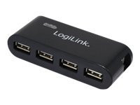 IT Produkte LogiLink USB 2.0 Hub 4-Port, schwarz