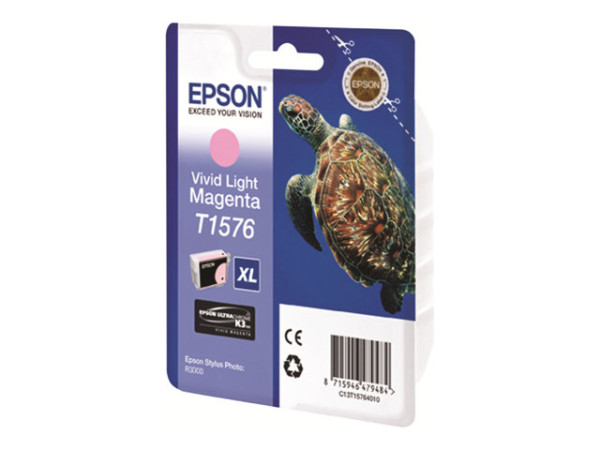 Epson C13T15764010|T1576 Tintenpatrone magenta hell, Inhalt